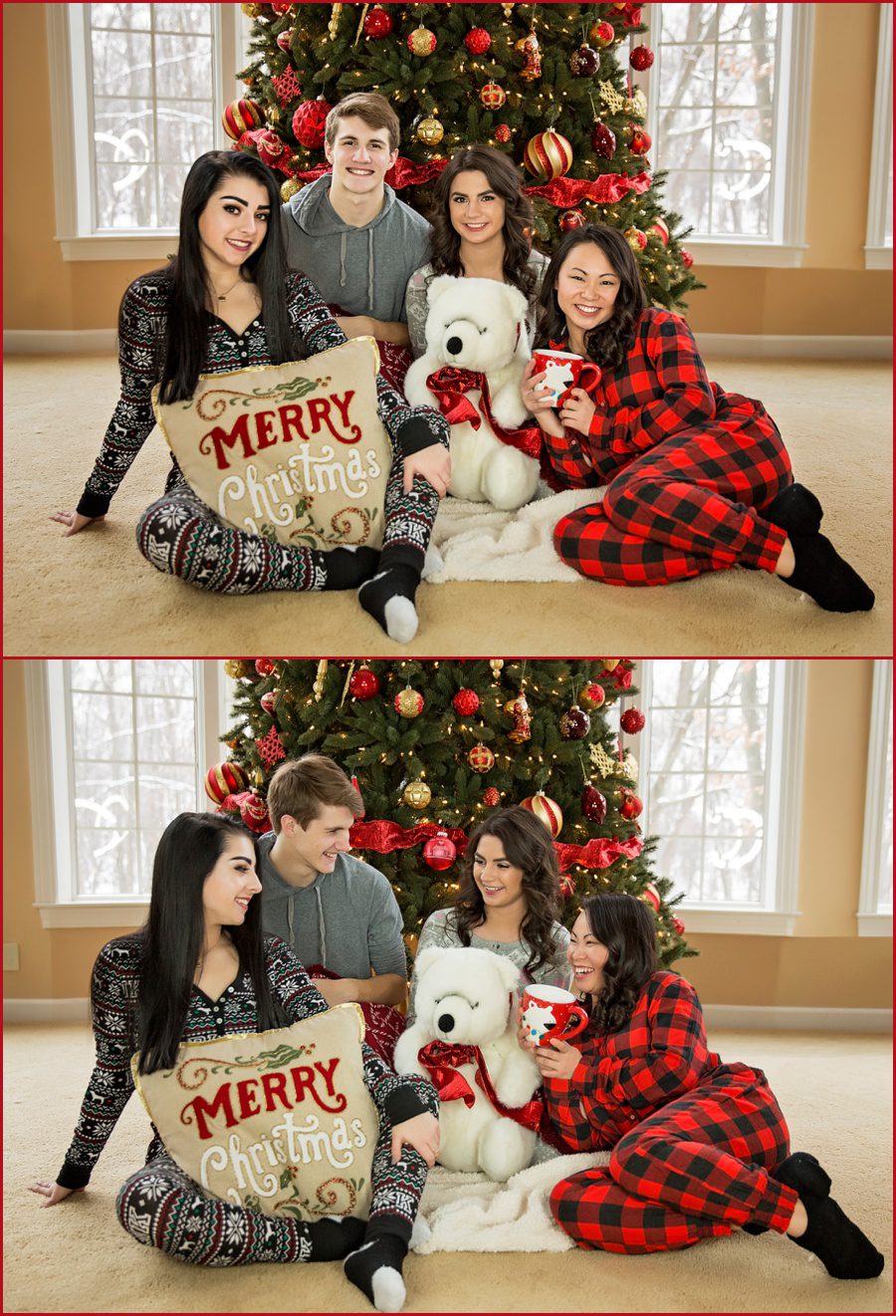 northville senior pictures holiday theme