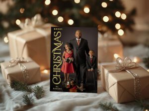 Family holiday portrait cards