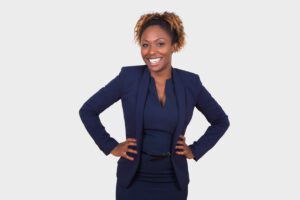Woman in business casual headshot
