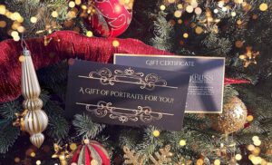 A gfit certificate from Bliss Portraits in Novi, Michigan