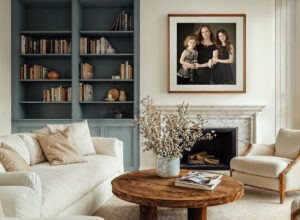 Mother and daughters portrait